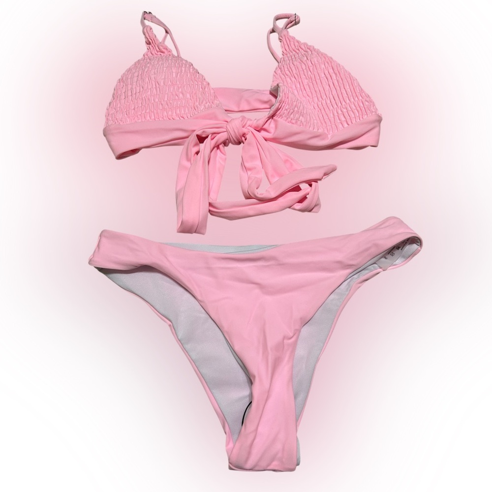 SHEIN Light Pink Bikini Set